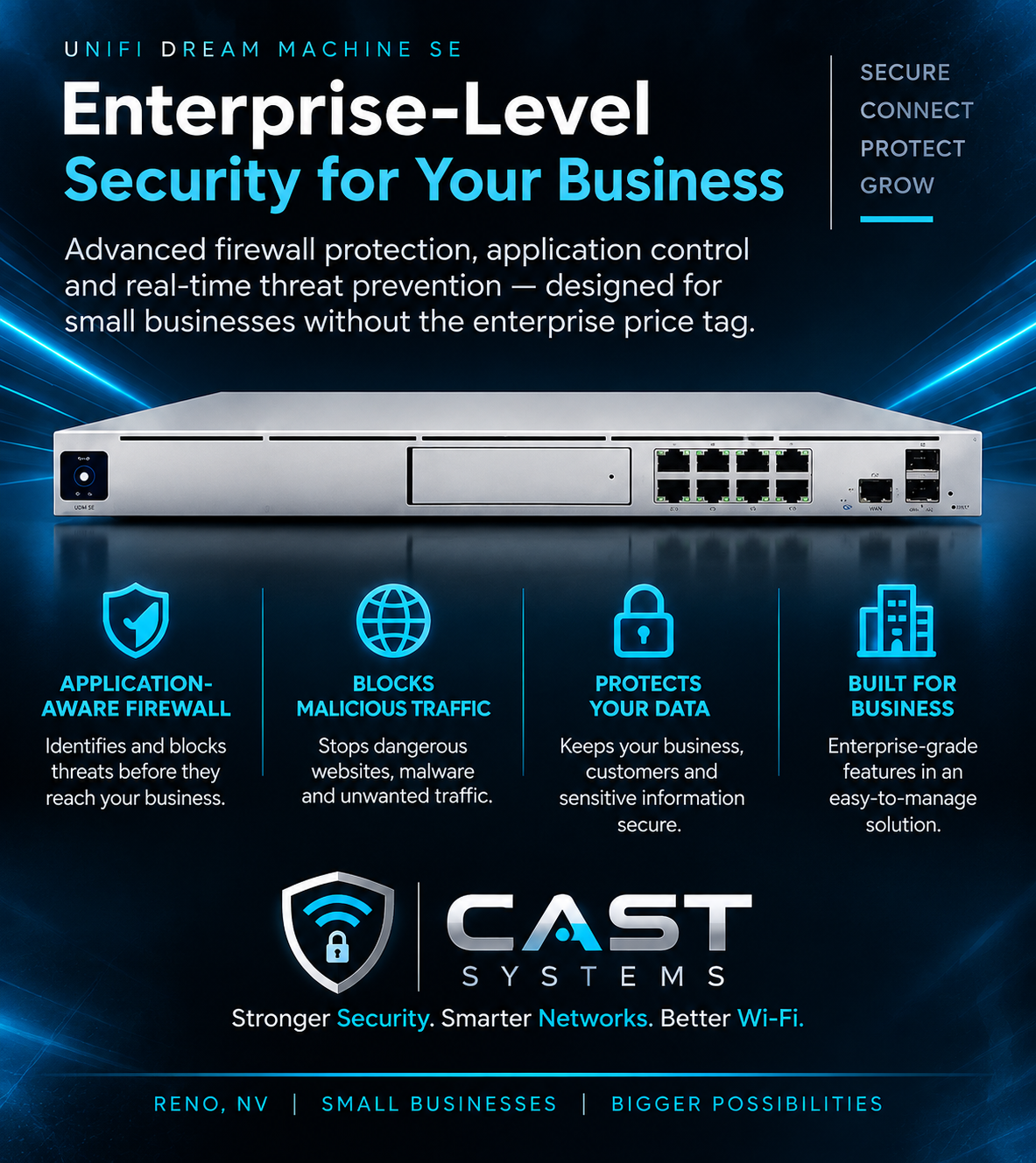 CAST Secure Cyber Networking and Wi-Fi